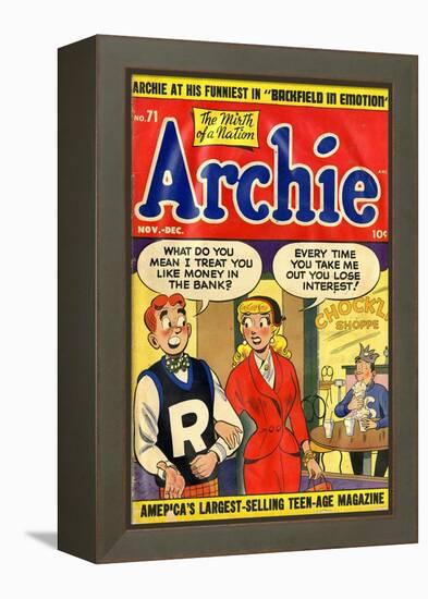 Archie Comics Retro: Archie Comic Book Cover No.71 (Aged)-null-Framed Stretched Canvas