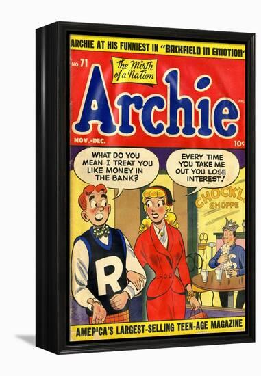 Archie Comics Retro: Archie Comic Book Cover No.71 (Aged)-null-Framed Stretched Canvas