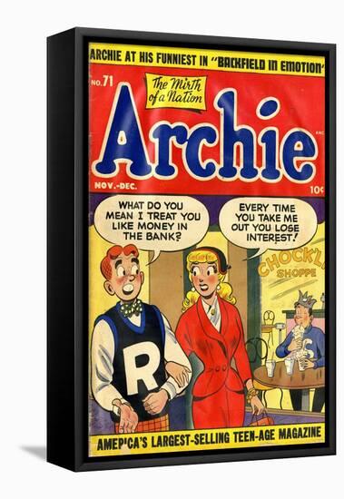 Archie Comics Retro: Archie Comic Book Cover No.71 (Aged)-null-Framed Stretched Canvas