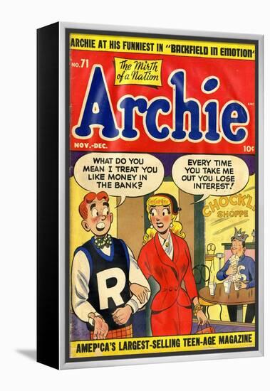 Archie Comics Retro: Archie Comic Book Cover No.71 (Aged)-null-Framed Stretched Canvas