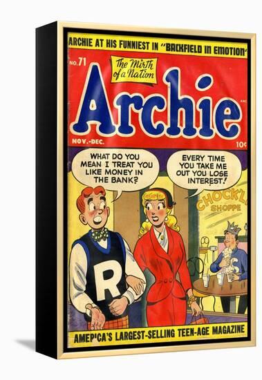 Archie Comics Retro: Archie Comic Book Cover No.71 (Aged)-null-Framed Stretched Canvas