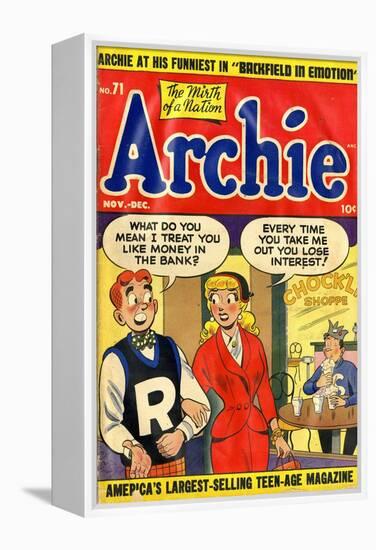 Archie Comics Retro: Archie Comic Book Cover No.71 (Aged)-null-Framed Stretched Canvas