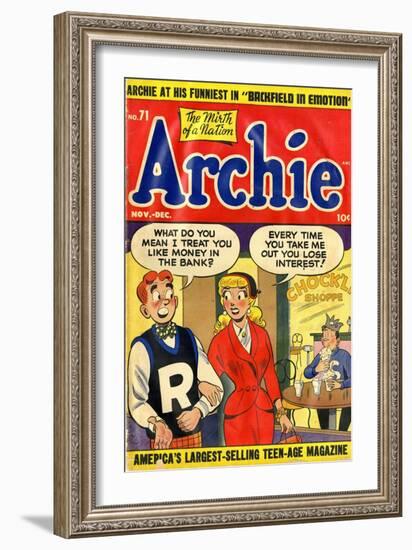 Archie Comics Retro: Archie Comic Book Cover No.71 (Aged)-null-Framed Art Print