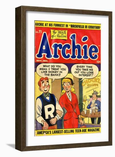 Archie Comics Retro: Archie Comic Book Cover No.71 (Aged)-null-Framed Art Print