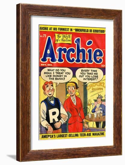 Archie Comics Retro: Archie Comic Book Cover No.71 (Aged)-null-Framed Art Print