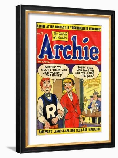 Archie Comics Retro: Archie Comic Book Cover No.71 (Aged)-null-Framed Art Print