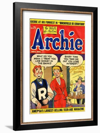 Archie Comics Retro: Archie Comic Book Cover No.71 (Aged)-null-Framed Premium Giclee Print