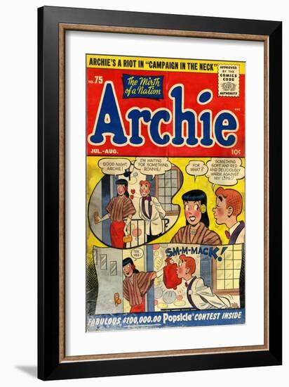 Archie Comics Retro: Archie Comic Book Cover No.75 (Aged)-null-Framed Premium Giclee Print