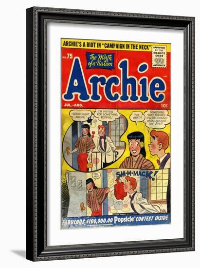 Archie Comics Retro: Archie Comic Book Cover No.75 (Aged)-null-Framed Premium Giclee Print