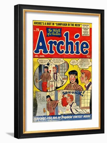 Archie Comics Retro: Archie Comic Book Cover No.75 (Aged)-null-Framed Premium Giclee Print