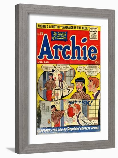 Archie Comics Retro: Archie Comic Book Cover No.75 (Aged)-null-Framed Art Print