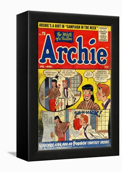 Archie Comics Retro: Archie Comic Book Cover No.75 (Aged)-null-Framed Stretched Canvas