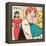 Archie Comics Retro: Archie Comic Panel; Archie, Betty and Veronica (Aged)-null-Framed Stretched Canvas