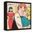 Archie Comics Retro: Archie Comic Panel; Archie, Betty and Veronica (Aged)-null-Framed Stretched Canvas