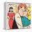 Archie Comics Retro: Archie Comic Panel; Archie, Betty and Veronica (Aged)-null-Framed Stretched Canvas