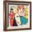 Archie Comics Retro: Archie Comic Panel; Archie, Betty and Veronica (Aged)-null-Framed Art Print