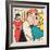 Archie Comics Retro: Archie Comic Panel; Archie, Betty and Veronica (Aged)-null-Framed Art Print