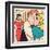 Archie Comics Retro: Archie Comic Panel; Archie, Betty and Veronica (Aged)-null-Framed Art Print