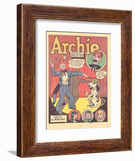 Archie Comics Retro: Archie Comic Panel Archie the Magician  (Aged)-Harry Sahle-Framed Premium Giclee Print