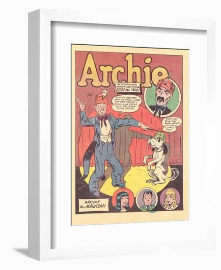 Archie Comics Retro: Archie Comic Panel Archie the Magician  (Aged)-Harry Sahle-Framed Premium Giclee Print
