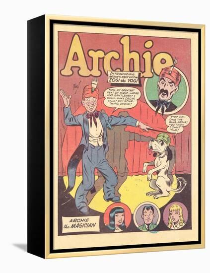 Archie Comics Retro: Archie Comic Panel Archie the Magician  (Aged)-Harry Sahle-Framed Stretched Canvas