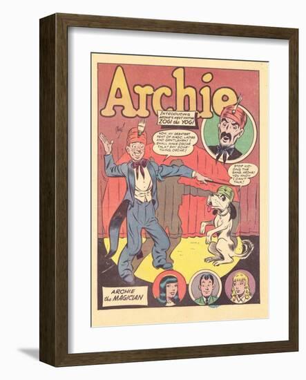 Archie Comics Retro: Archie Comic Panel Archie the Magician  (Aged)-Harry Sahle-Framed Art Print