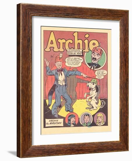 Archie Comics Retro: Archie Comic Panel Archie the Magician  (Aged)-Harry Sahle-Framed Art Print