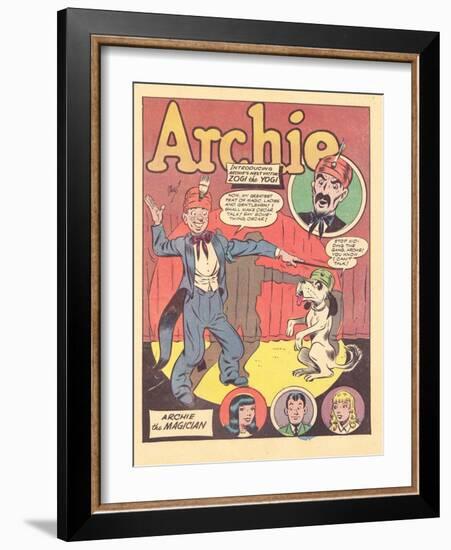 Archie Comics Retro: Archie Comic Panel Archie the Magician  (Aged)-Harry Sahle-Framed Art Print