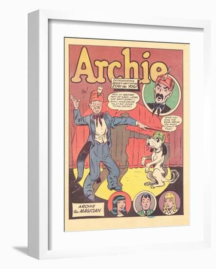 Archie Comics Retro: Archie Comic Panel Archie the Magician  (Aged)-Harry Sahle-Framed Art Print