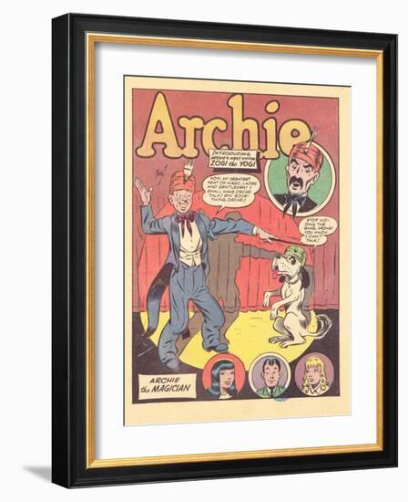 Archie Comics Retro: Archie Comic Panel Archie the Magician  (Aged)-Harry Sahle-Framed Art Print