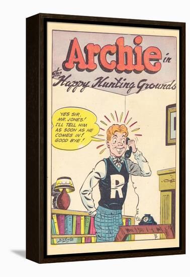 Archie Comics Retro: Archie Comic Panel Happy Hunting Grounds (Aged)-Bill Vigoda-Framed Stretched Canvas