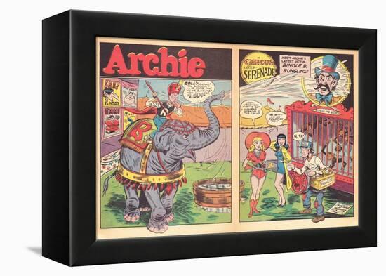 Archie Comics Retro: Archie Comic Spread Circus Serenade  (Aged)-Harry Sahle-Framed Stretched Canvas