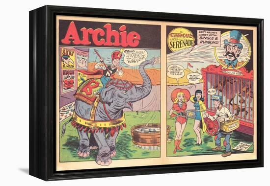 Archie Comics Retro: Archie Comic Spread Circus Serenade  (Aged)-Harry Sahle-Framed Stretched Canvas