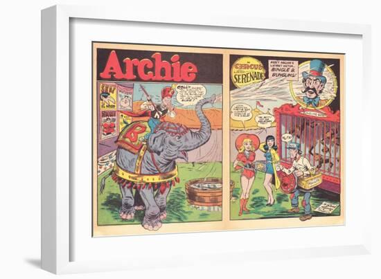 Archie Comics Retro: Archie Comic Spread Circus Serenade  (Aged)-Harry Sahle-Framed Premium Giclee Print