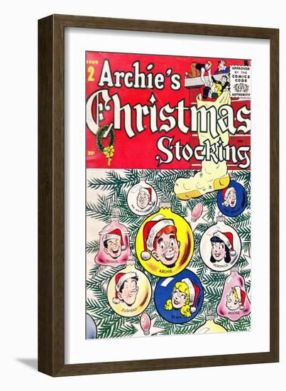 Archie Comics Retro: Archie's Christmas Stocking Cover No.2 (Aged)-null-Framed Art Print