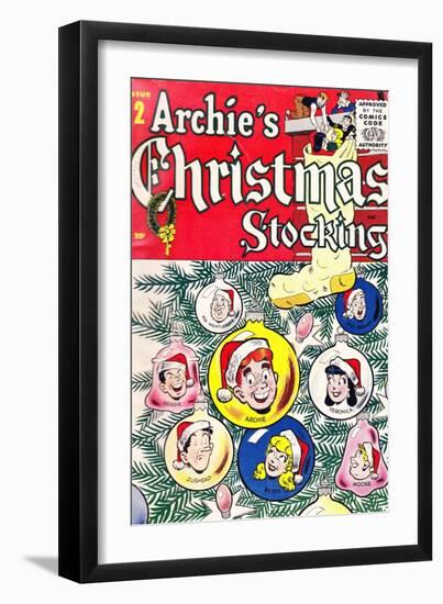 Archie Comics Retro: Archie's Christmas Stocking Cover No.2 (Aged)-null-Framed Art Print