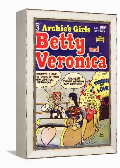 Archie Comics Retro: Archie's Girls Betty and Veronica Comic Book Cover No.3 (Aged)-George Frese-Framed Stretched Canvas