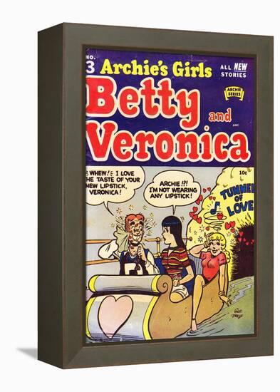 Archie Comics Retro: Archie's Girls Betty and Veronica Comic Book Cover No.3 (Aged)-George Frese-Framed Stretched Canvas