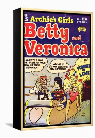 Archie Comics Retro: Archie's Girls Betty and Veronica Comic Book Cover No.3 (Aged)-George Frese-Framed Stretched Canvas