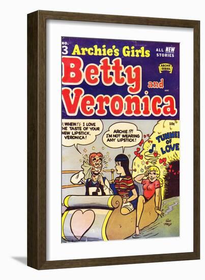 Archie Comics Retro: Archie's Girls Betty and Veronica Comic Book Cover No.3 (Aged)-George Frese-Framed Premium Giclee Print