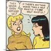 Archie Comics Retro: Betty and Veronica Comic Panel; Wolf Whistle (Aged)-null-Mounted Art Print