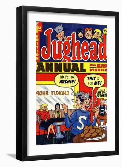 Archie Comics Retro: Jughead Annual Comic Book Cover No.1 (Aged)-null-Framed Premium Giclee Print