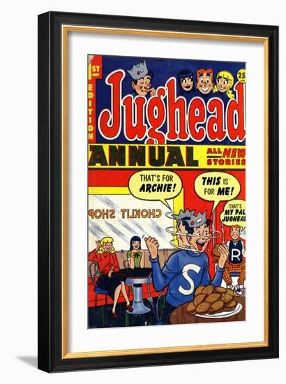 Archie Comics Retro: Jughead Annual Comic Book Cover No.1 (Aged)-null-Framed Art Print