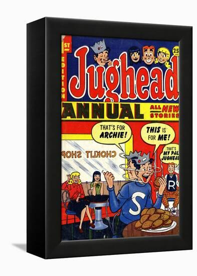 Archie Comics Retro: Jughead Annual Comic Book Cover No.1 (Aged)-null-Framed Stretched Canvas