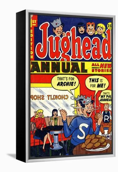 Archie Comics Retro: Jughead Annual Comic Book Cover No.1 (Aged)-null-Framed Stretched Canvas