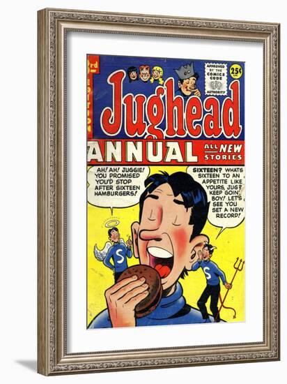 Archie Comics Retro: Jughead Annual Comic Book Cover No.3 (Aged)-null-Framed Art Print