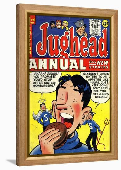 Archie Comics Retro: Jughead Annual Comic Book Cover No.3 (Aged)-null-Framed Stretched Canvas