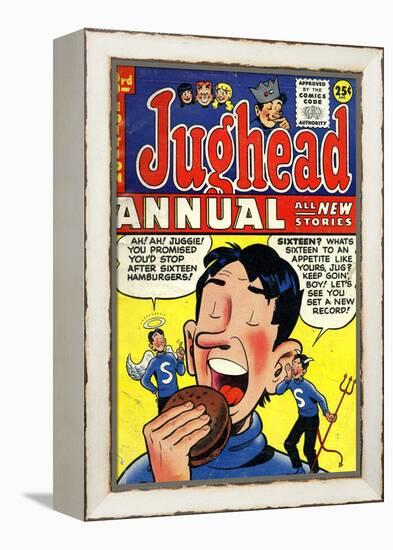 Archie Comics Retro: Jughead Annual Comic Book Cover No.3 (Aged)-null-Framed Stretched Canvas