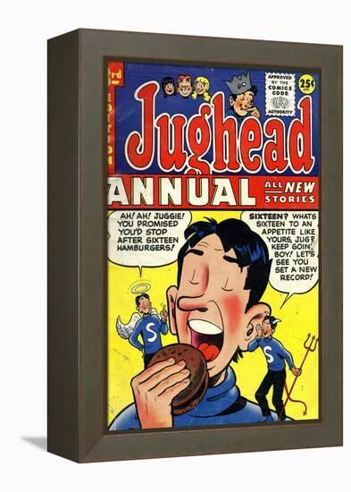 Archie Comics Retro: Jughead Annual Comic Book Cover No.3 (Aged)-null-Framed Stretched Canvas