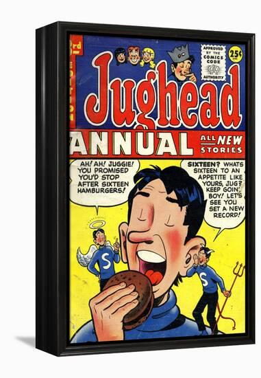 Archie Comics Retro: Jughead Annual Comic Book Cover No.3 (Aged)-null-Framed Stretched Canvas